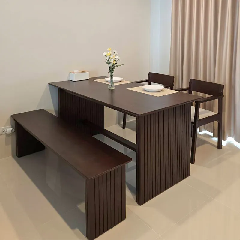 Size : 160 / Top : Rubber Wood / Color : Walnut