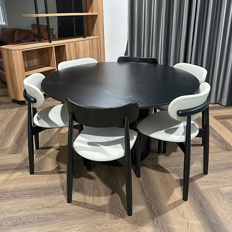 Size : 140 / Top : Oak Wood&nbsp;/ Color : Black