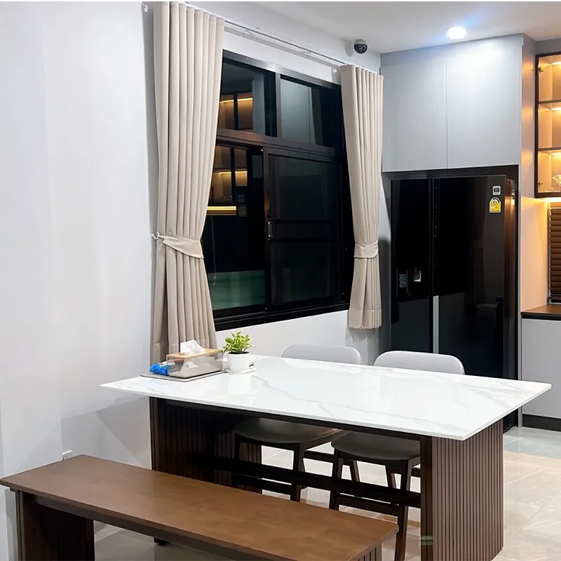 Size : 180 / Top : Engineered Stone / Color : Walnut