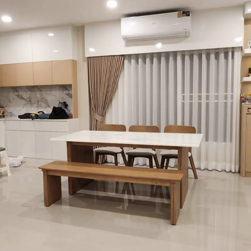 Size : 180 / Top : Engineered Stone / Color : Oak
