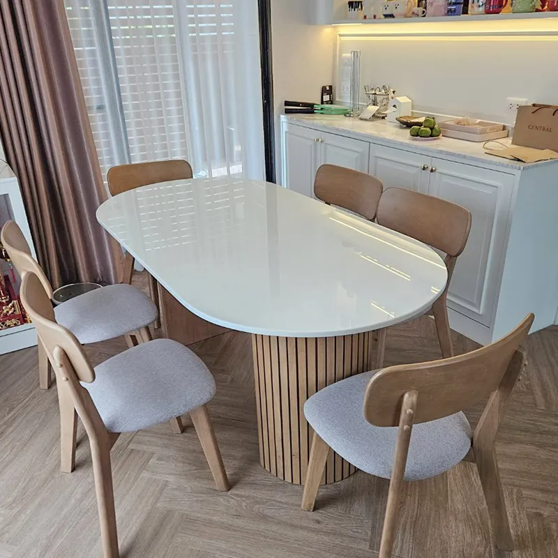 Size : 180 / Top : Engineered Stone / Color : Oak